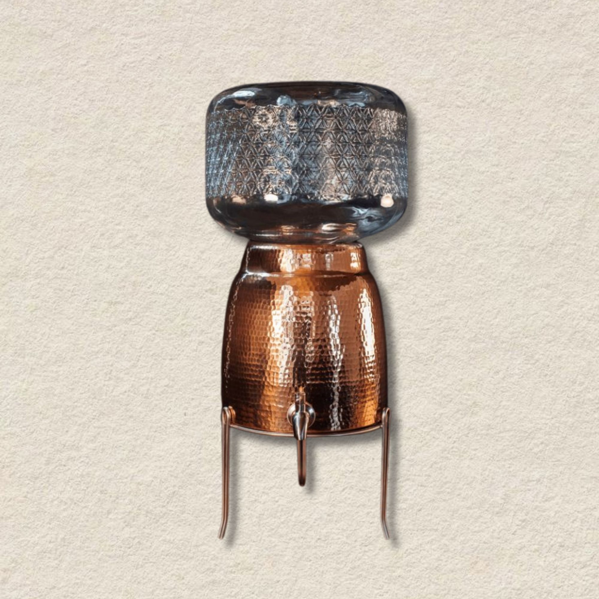 Copper & Glass Water Dispenser