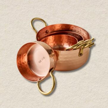 Hammered Copper Measuring Cup Set